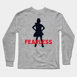 Fearless Girl Silhouette Long Sleeve T-Shirt